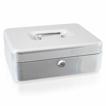 Копилка для монет Металлический ящик для хранения 25 см Мини-сейф с ключом