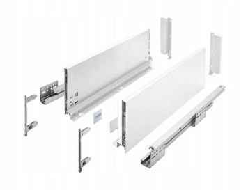 SZUFLADA GTV AXIS PRO WYSOKA L400 H167 BIAŁA CICHY DOMYK PEŁEN WYSUW 40KG