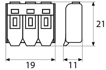 БЫСТРОРАЗЪЕМНЫЙ СОЕДИНИТЕЛЬ 3x0,2-4мм КЛАПАННЫЙ РАЗЪЕМ P053 50ШТ.