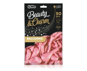 Шары розовые металлик 30 см 50 шт.