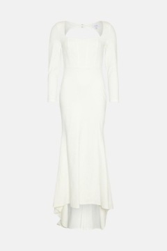 COAST SUKNIA ŚLUBNA GŁADKA BIAŁA DO ZIEMI 44 YŻD