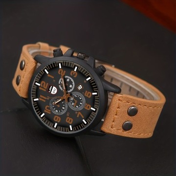 4 шт./компл., модный мужской спортивный календарь с кварцевым календарем и