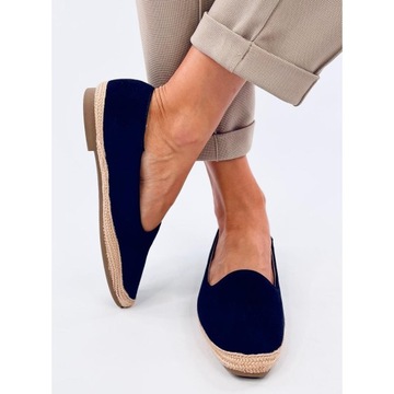 Baleriny espadryle damskie Navy r.39