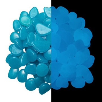 ФЛУОРЕСЦЕНТНЫЕ КАМНИ, СВЕТЯЩАЯСЯ ГАЛЬКА 100 шт, ДЛЯ САДА И УКРАШЕНИЯ