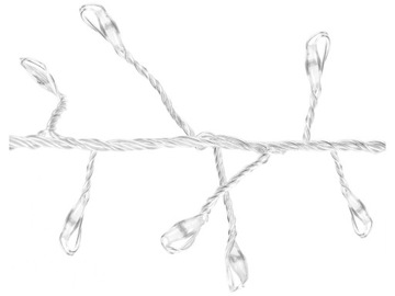 ГИРЛАНД Новогодние гирлянды на проводе 960 теплый белый microLED - 9,6 м