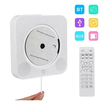 Настенный проигрыватель компакт-дисков FM-радио Bluetooth USB MP3