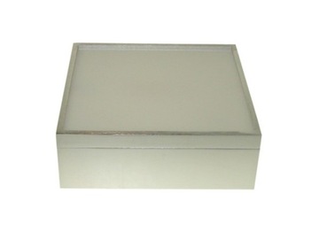 PANEL LED SADOK KWADRAT SREBRNY 10W DW
