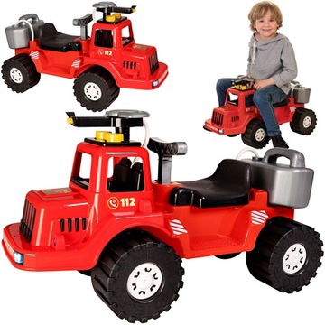 MEGA RIDE-ON Firetruck 72см ВОДЯНОЙ НАСОС Полировка