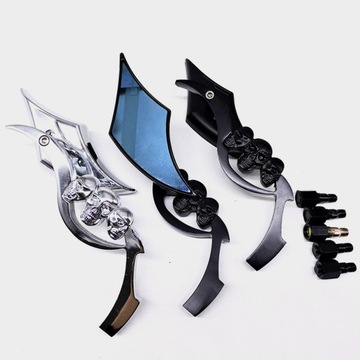 1 пара РУЛЯ МОТОЦИКЛА, ЗЕРКАЛО МОТОЦИКЛА, ЗЕРКАЛО ЧЕРЕПА, ЗАДНИЙ РУЛЬ MI