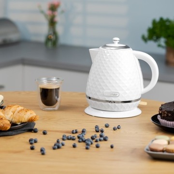 Электрический чайник Zelmer ZCK7635W Onyx 1,7л 2200Вт Поворотная подставка Белый