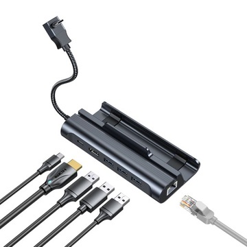 Док-станция 6-в-1 для Steam Deck/Steam Deck Oled/Asus Rog Ally