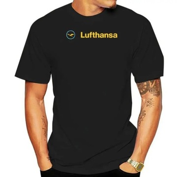 Koszulka Luf-than-sa Vintage Logo Germ-an Airl-ine Avi-ation T-Shirt