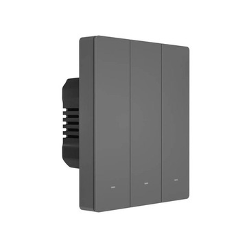 ИНТЕЛЛЕКТУАЛЬНЫЙ НАСТЕННЫЙ ВЫКЛЮЧАТЕЛЬ SONOFF WI-FI (3-КАНАЛЬНЫЙ) ЧЕРНЫЙ