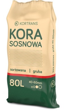 KORA SOSNOWA 80 l. GRUBA 40-60 mm. KORTRANS