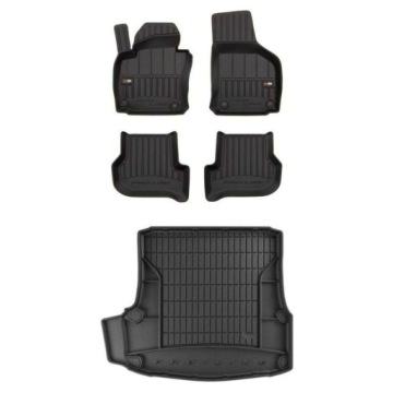 3D gumová sada koberců a rohožek Škoda Octavia II 2004-2013 Liftback