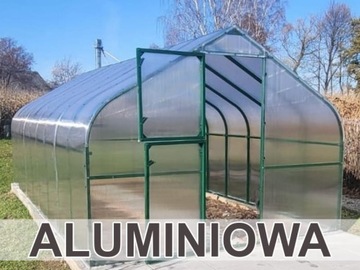 SZKLARNIA POLIWĘGLANOWA TUNEL 18M2 300X600 PTF POLSKA ALUMINIOWA ZIELONA