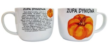 BANQUET DUŻY KUBEK ZUPA DYNIOWA Z PRZEPISEM 730ML DUŻA FILIŻANKA MISKA