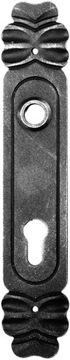 szyld stalowy kuty 140.02 (263x50mm, rozstaw 72mm)