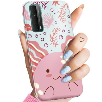 ETUI DO HUAWEI P SMART 2021 WZORY AXOLOTL AKSOLOTL Z AKSOLOTLEM OBUDOWA