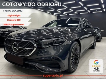 Mercedes Klasa E W214 Sedan 2.0 220d 197KM 2025 E Klasa 220 d 4-Matic AMG 2.0 197KM 2025