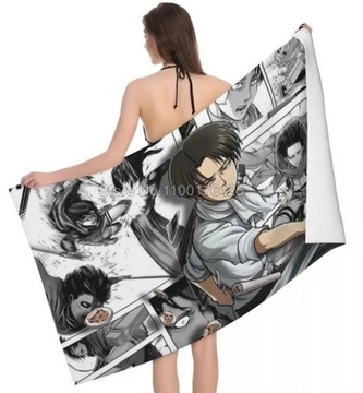 RĘCZNIK PLAŻOWY Z ANIME Attack On Titan 70x140cm