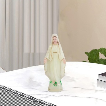 Nordic Błogosławiona Matka Boska Figurka Statua 15 cm Świecąca