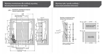 Systembox TB10 L-500MM ящик высокий Amix серый