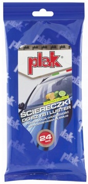 PLAK Ściereczki Chusteczki Nawilżane szyb luster