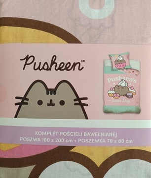 Komplet pościeli Carbotex 160 x 200 cm ecru PUSHEEN