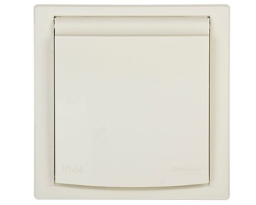 Одинарная розетка IP44 кремовая Asfora EPH2800323