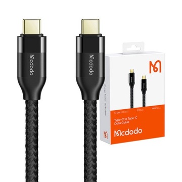 MCDODO KABEL PRZEWÓD USB TYP C SZYBKIE ŁADOWANIE DO TELEFONU PD 4K 2M