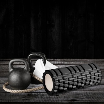 БОЛЬШОЙ ВАЛИК ДЛЯ СПИНЫ 45 СМ МАССАЖЕР ДЛЯ НОГ МАССАЖНЫЙ ВАЛИК ДЛЯ УПРАЖНЕНИЙ