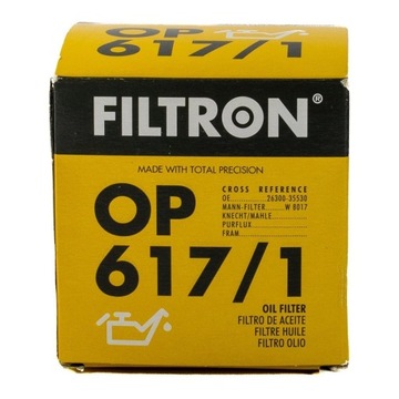 FILTRON FILTR OLEJE OP617/1 - HYUNDAI KIA