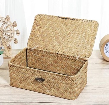 ТКАНЫЙ ЯЩИК КОНТЕЙНЕР ДЛЯ ХРАНЕНИЯ МОРСКОЙ ТРАВЫ NATURAL S