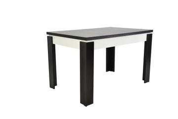 Stół 80x120/160 rozkładany laminat CZARNY