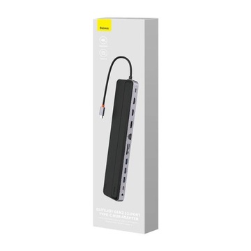 КОНВЕРТЕР-ХАБ 12 в 1 Baseus USB-C 2xHDMI/3xUSB/PD/DP/SD/TF/RJ45/Type-C/3,5 мм