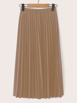 SHEIN BEŻOWA PLISOWANA SPÓDNICA XXL 39157
