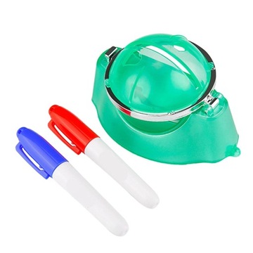 Вкладыш для мяча для гольфа Портативный игрок в гольф для тренировок Открытый вкладыш для мяча для гольфа с ручкой