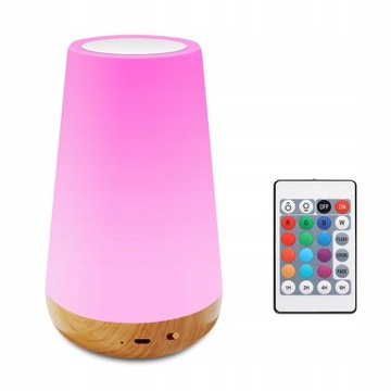 СВЕТОДИОДНЫЙ НОЧНИК RGB, СЕНСОРНАЯ РЕГУЛИРОВКА + ПУЛЬТ ДИСТАНЦИОННОГО УПРАВЛЕНИЯ