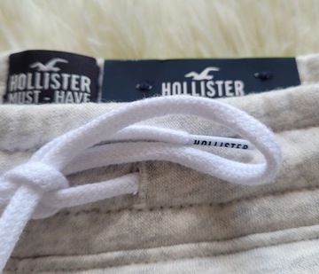 2x spodenki krótkie szorty Hollister 2-pak 2-pack szare i czarne rozmiar M