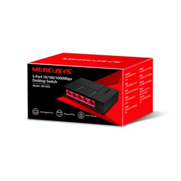 Коммутатор 5 портов GIGABIT LAN MERCUSYS MS105G