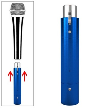 Dynamiczny wzmacniacz mikrofonowy Plug and Play Przedwzmacniacz mikrofonowy w kolorze niebieskim