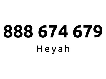 888-674-679 | Starter Heyah (67 46 79) #B