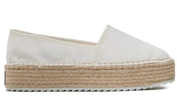 TOMMY JEANS ESPADRYLE DAMSKIE BIAŁE WSUWANE Z LOGO 39 3F9G5*