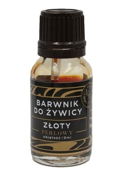 Barwnik Perłowy ZŁOTY 15ml ROYAL RESIN do żywicy, mydła, świec, mas plasty.