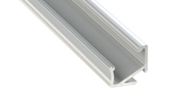 Алюминиевый профиль H 30°/60° 1м Inox с абажуром