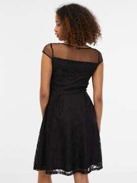 Czarna koronkowa sukienka damska ORSAY