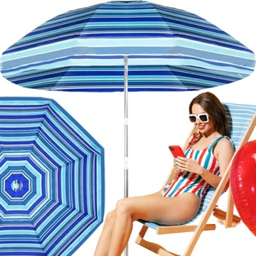 DUŻY PARASOL PLAŻOWY XXL OGRODOWY SKŁADANY KEMPING
