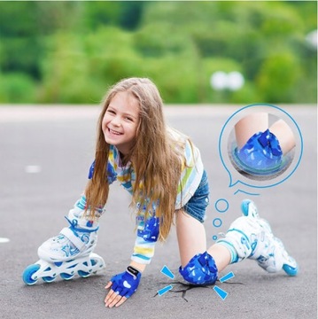 НАБОР РОЛИКОВЫХ ЗАЩИТ КОЛЕЕН И локтей ВЕЛОСИПЕДА ДЛЯ ДЕТЕЙ S/M