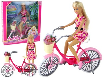 Розовый велосипедный набор Anlily Cyclist Doll